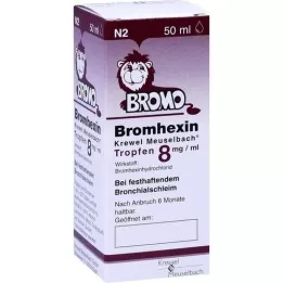 BROMHEXIN Krewel Meuselb.Dråber 8mg/ml, 50 ml