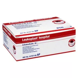 LEUKOPLAST Hospital 2,5 cmx9,2 m, 12 stk