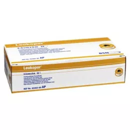 LEUKOPOR 2,5 cmx5 m, 12 stk
