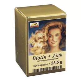 BIOTIN PLUS Zink hårkapsler, 50 stk