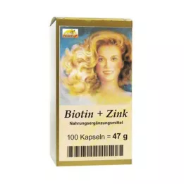 BIOTIN PLUS Zink hårkapsler, 100 stk
