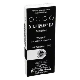 NIGERSAN D 5 tabletter, 20 stk