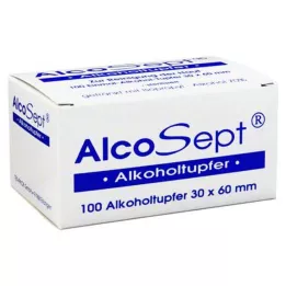 ALKOHOLTUPFER Alcosept, 100 stk