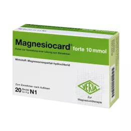 MAGNESIOCARD forte 10 mmol pulver til opløsning til oral brug, 20 stk