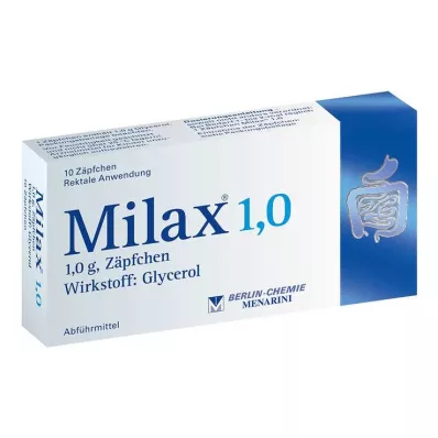 MILAX 1,0 stikpiller, 10 stk MILAX 1,0 stikpiller, 10 stk