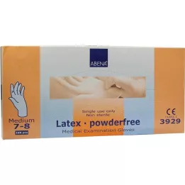 HANDSCHUHE Latex pulverfri mellemblå, 100 stk