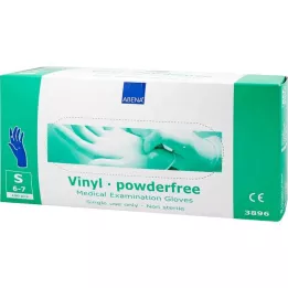 VINYL Handsker pudderfri lille blå, 100 stk