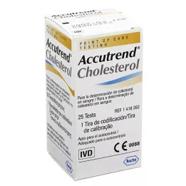 ACCUTREND Kolesterol teststrimler, 25 stk