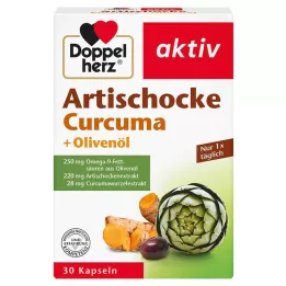 DOPPELHERZ Artiskok+olivenolie+Curcuma kapsler, 30 stk