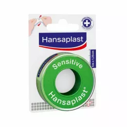 HANSAPLAST Fikseringsplaster Sensitive 1,25 cm x 5 m, 1 stk