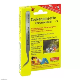 ZECKENPINZETTE Kirurgisk stål, 1 stk