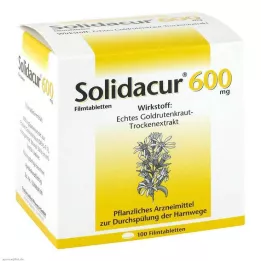 SOLIDACUR 600 mg filmovertrukne tabletter, 100 stk