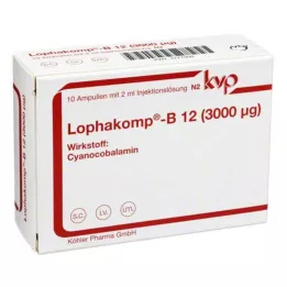LOPHAKOMP B12 3.000 μg injektionsopløsning, 10X2 ml