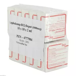LOPHAKOMP B 12 Depot 1000 μg injektionsopløsning, 100X2 ml