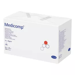 MEDICOMP Nonwoven komp. usteril 10x20 cm 4-lags, 100 stk