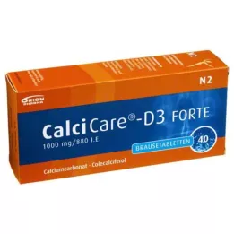 CALCICARE D3 forte brusetabletter, 40 stk