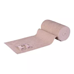 LANGZUGBINDE 12 cmx7 m med permanent elastisk hudclips, 8 stk
