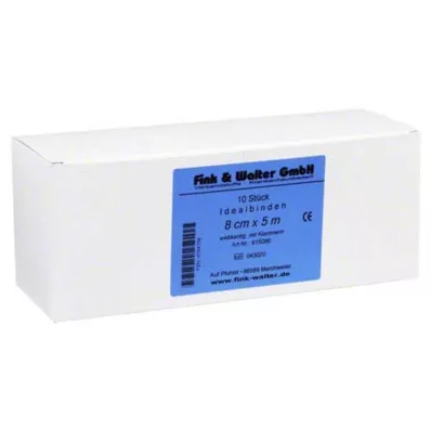 IDEALBINDE permanent elastisk 8 cmx5 m, 10 stk