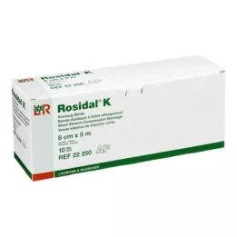 ROSIDAL K bandage 8 cmx5 m, 10 stk