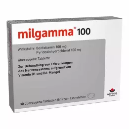 MILGAMMA 100 mg overtrukne tabletter, 30 stk