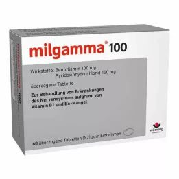 MILGAMMA 100 mg overtrukne tabletter, 60 stk