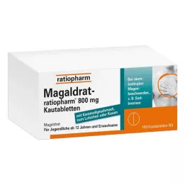 MAGALDRAT-ratiopharm 800 mg tabletter, 100 stk