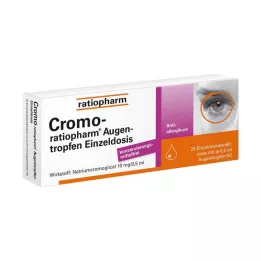 CROMO-RATIOPHARM Øjendråber enkeltdosis, 20X0,5 ml