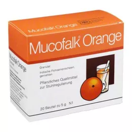 MUCOFALK Orange Gran til fremstilling af en suspension til oral brug, 20 stk