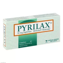 PYRILAX 10 mg stikpiller, 6 stk