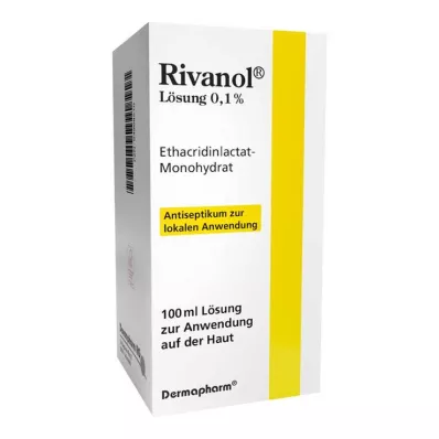 RIVANOL Opløsning 0,1 %, 100 ml