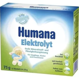 HUMANA Elektrolytfennikelpulver, 75 g