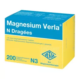 MAGNESIUM VERLA N Dragees, 200 stk