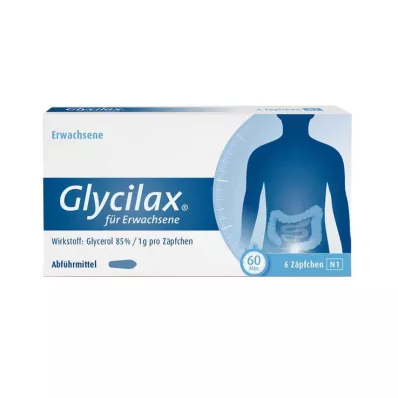 GLYCILAX Stikpiller til voksne, 6 stk