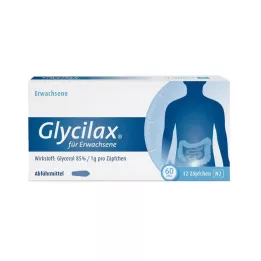 GLYCILAX Stikpiller til voksne, 12 stk