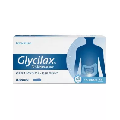 GLYCILAX Stikpiller til voksne, 12 stk
