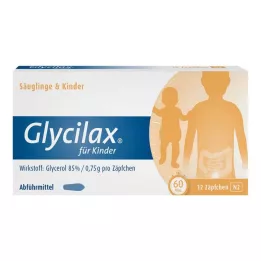 GLYCILAX Stikpiller til børn, 12 stk