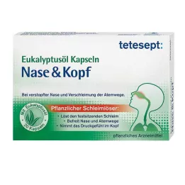 TETESEPT Eukalyptusolie kapsler næse &amp; hoved, 20 stk