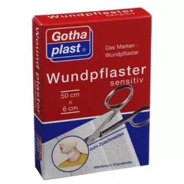 GOTHAPLAST Sårplejefølsom 6 cm x 0,5 m snit, 1 stk