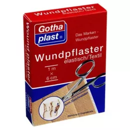 GOTHAPLAST Sårforbindingselastik 6 cm x 1 m snit, 1 stk