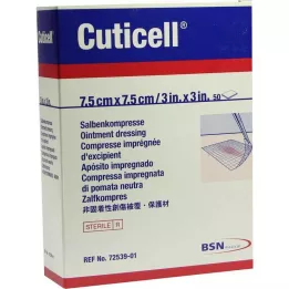 CUTICELL Salvekompresser 7,5x7,5 cm, 50 stk