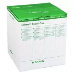 URIMED Tribag Plus urinbenspose.500 ml 80 cm unst., 10 stk