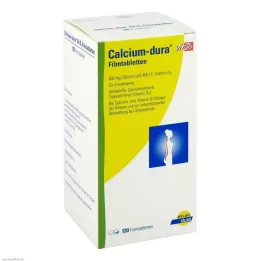 CALCIUM DURA Vit D3 filmovertrukne tabletter, 120 stk