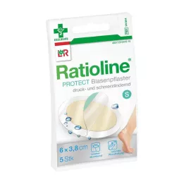 RATIOLINE beskytte blisterplaster 3,8x6 cm lille, 5 stk