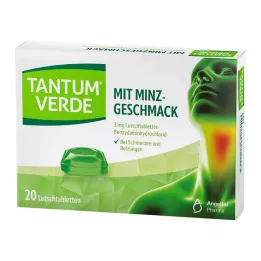 TANTUM VERDE 3 mg pastiller med myntesmag, 20 stk