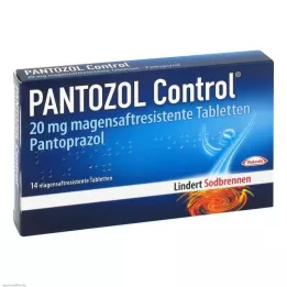PANTOZOL Kontrol 20 mg gastro-resistente tabletter, 14 stk