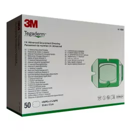 TEGADERM 3M I.V Avanceret Fiksering V.10x12 cm 1688, 50 stk