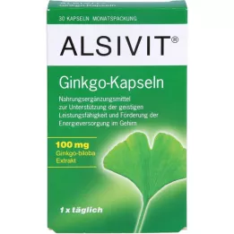 GINKGO 100 mg Alsivit kapsler, 30 stk