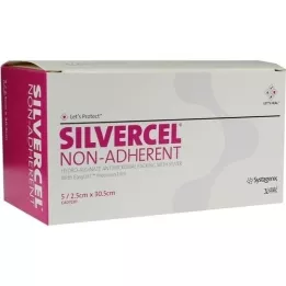 SILVERCEL non Adherent Tamponade 2,5x30,5 cm, 5 stk