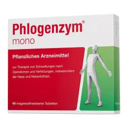 PHLOGENZYM mono gastro-resistente tabletter, 40 stk
