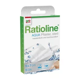 RATIOLINE aqua shower gips Plus 5x7 cm steril, 5 stk